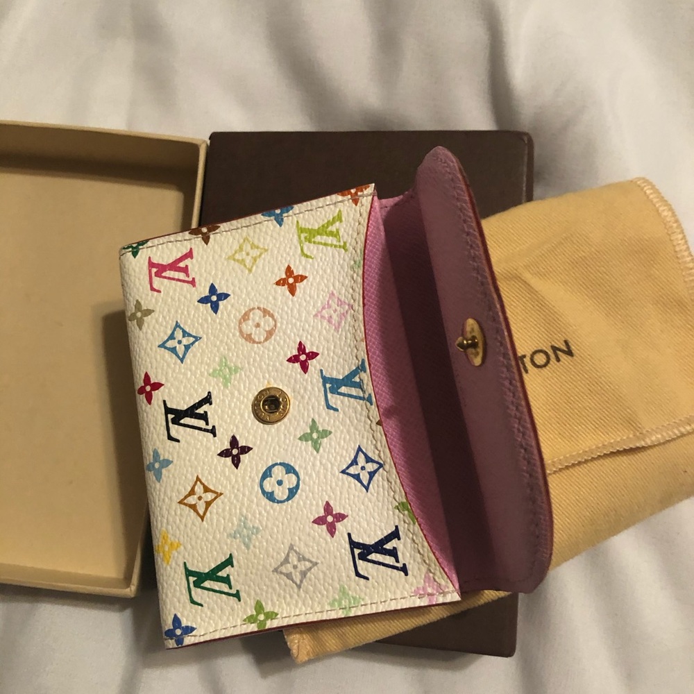 Authentic Louis Vuitton Rare Multicolor Mini Wallet